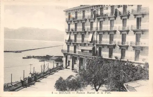 BR44364 maison martel et le port Bougie algeria