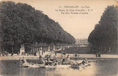 BR72122 le parc le bassin du char d apollon versailles france
