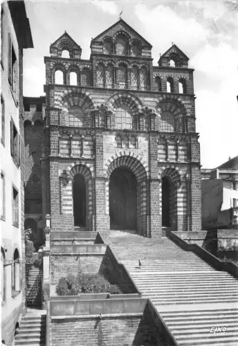 BR7751 Facade de la Cathedrale Notre Dame Le Puy en Velay france