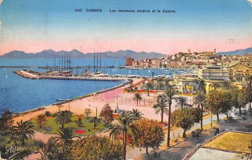 BR41650 Les bnouveaux jardins et le casino Cannes Frankreich