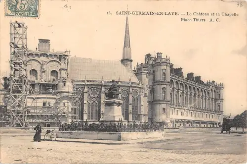 BR72832 saint germain en laye le chateau et la chapelle france