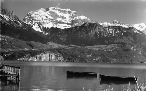 BR18063 Lac d annecy La tournette et le Roc de Chere france