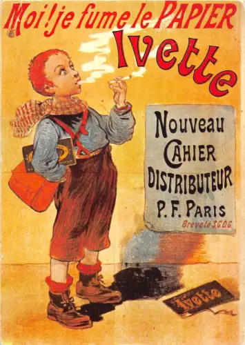 BF40815 friandisesivette noi fume le papier Kinderwerbung moderne Auflage