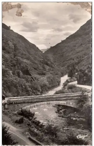 BR10308 Frontiere franco Espagnole Le pont du roy sur la Garonne france