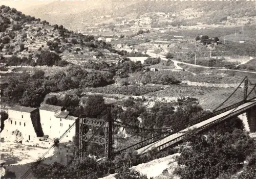 BR10218 Tarassac Le pont suspendu france