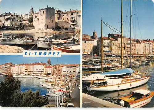 B109588 Frankreich Saint Tropez Le Port, La Pouncho Le Quai Jean Jaures