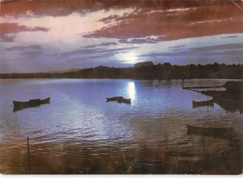 B109460 Bulgaria nessebre Le Coucher du Soleil Boats Bateaux Panorama