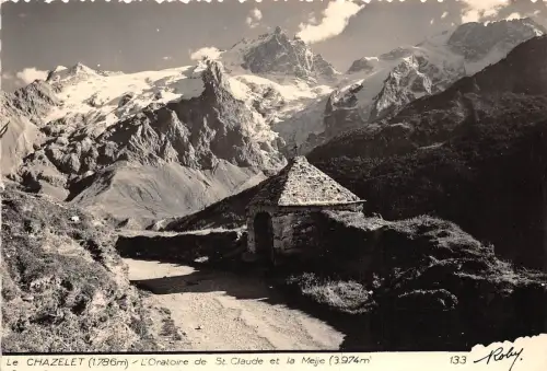 BR39066 Le Chazelet l oratoire de st cluade et la meije france