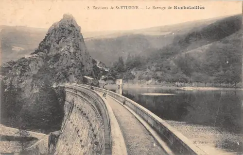B104955 France Environs de St-Etienne Le barrage de Rochetaille