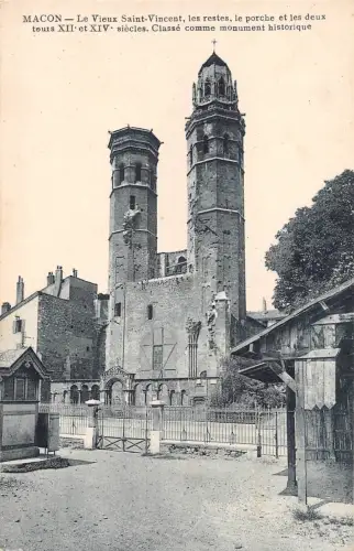 B104967 Frankreich Macon Le Vieux Saint-Vincent Tours