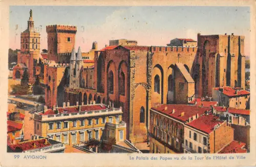 B104918 Frankreich Avignon Le Palais des Papes Hotel de Ville