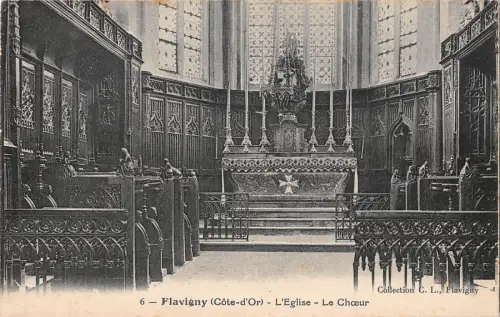 BF6688 flavugny cote d or l eglise le choeur france Frankreich