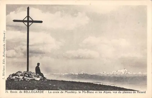 BF5954 la croix de montlery le mt blanc et bellegarde france Frankreich