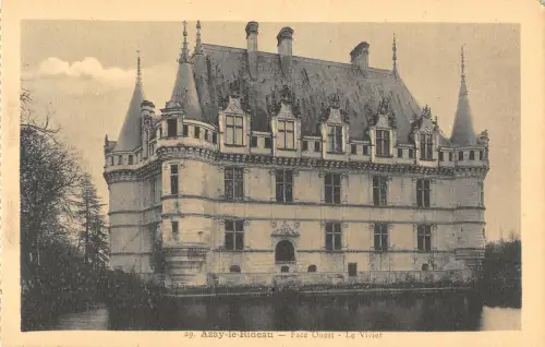 B106645 Frankreich Azay le Rideau Face Ouest Le Vivier