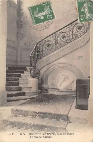 B106694 Frankreich Divonne les Bains Nouvel Hotel, Le Grand Escalier