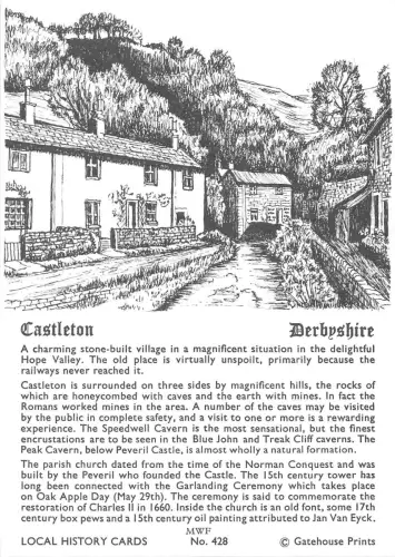 BR75775 derbyshire castleton uk