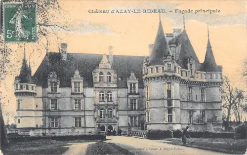 BF9975 Fassade Chateau d Azay le Rideau Indre et Loire Frankreich