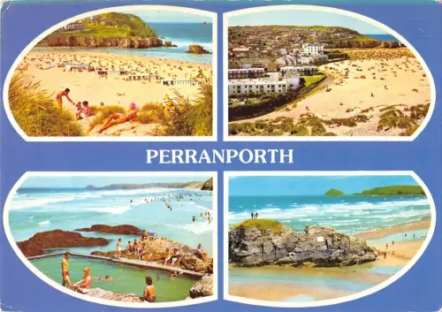 BR90347 perranporth west cornwall uk