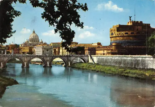 BF98 roma ponte e castel s angelo Italien