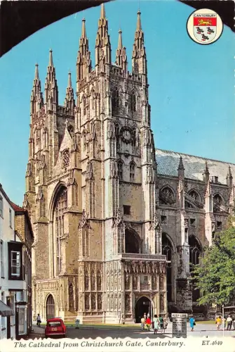 BR92461 the cathedral from christchurch gate canterbury uk