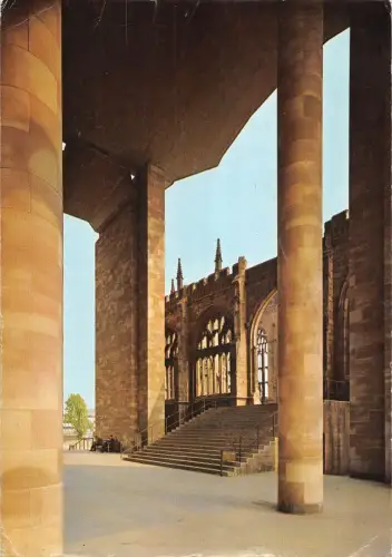 BR82127 coventry cathedral the queen s steps uk