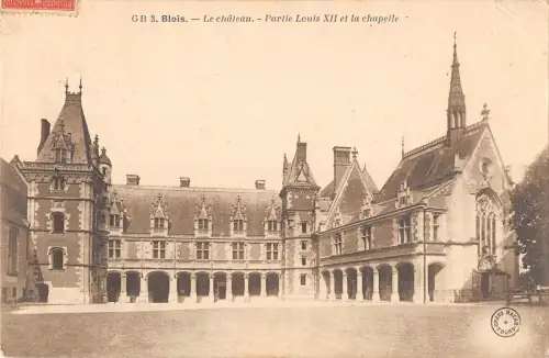 BF8099 blois le chateau partie louis Xii et la chapele france Frankreich