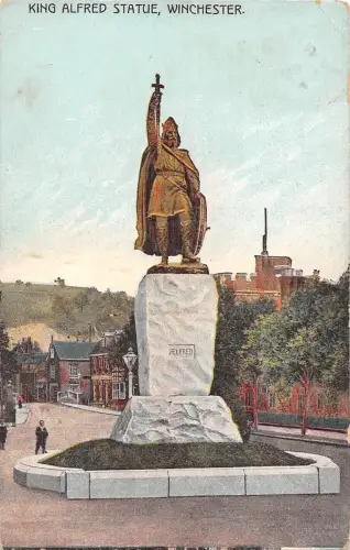 uk2759 king alfred statue winchester uk