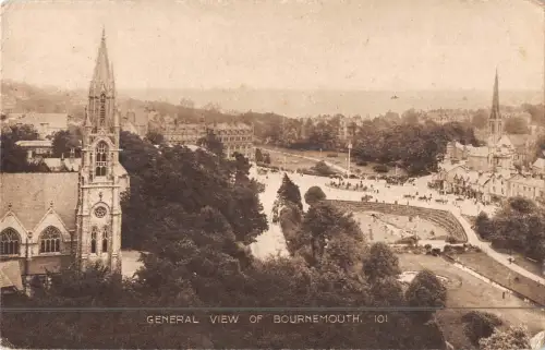 uk18796 general view bournemouth real photo uk