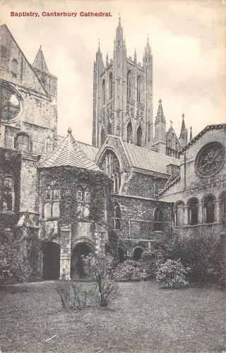uk26717 baptisterium canterbury cathedral real photo uk