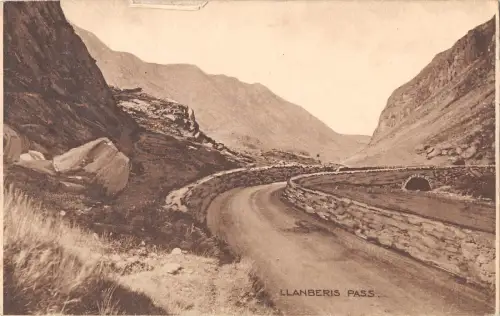 uk28159 llanberis pass wales real photo uk