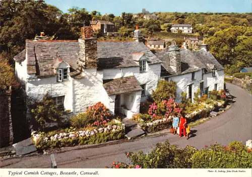 uk35185 typische cornish cottages boscastle cornwall uk