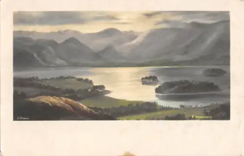 uk2824 derwentwater real photo uk