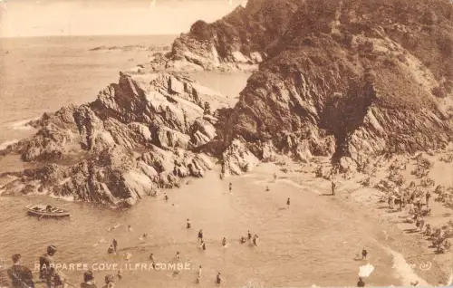 uk22709 rapparee cove ilfracombe real photo uk