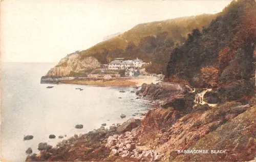 uk19377 babbacombe beach uk