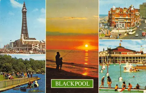 B101234 blackpool uk 14x9cm