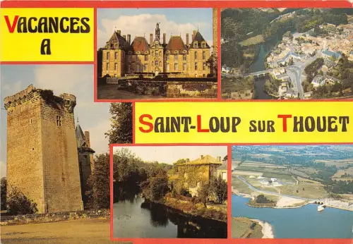 BR31103 St loup sur Thouet vue generale aerienne france