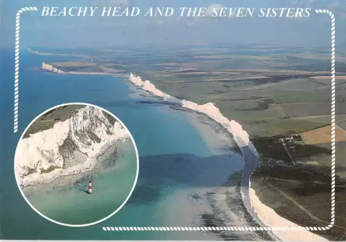 B100509 beachy head and the seven sisters eastbourne uk