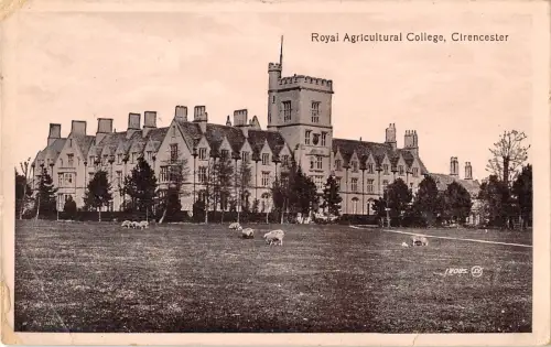 uk20757 royal agricultural college cirencester real photo uk