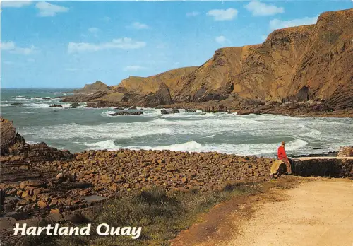 uk49124 hartland quay an warren cliffs uk