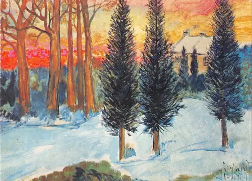 BT3766 Georges Boulmant Sneeuw Lackdrucke