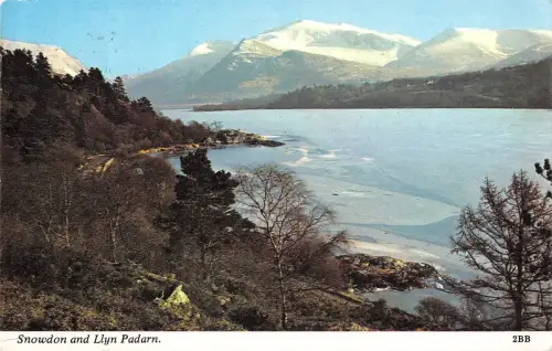 BR77588 Snowdon und Llyn Padarn Wales 14x9cm