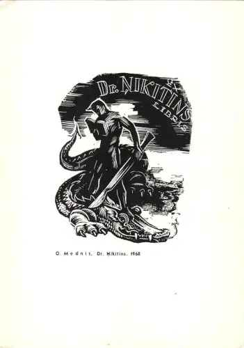 BT15609 O Mednis Nikitins Paint Printures Postkarte