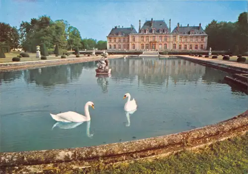 BT8023 Chateau de Breteuil choisel chevreuse swan cigne Frankreich