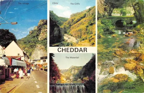 B103506 cheddar the waterfall the cliffs uk
