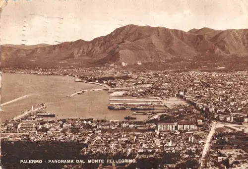 BR49972 Gesamtansicht vom Pellegrino Berg Palermo Italien