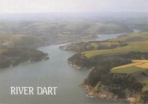 BR91823 Luftaufnahme des River Dart and Dartmouth UK