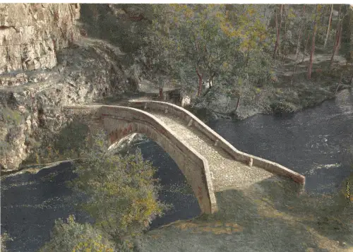 BR30367 Pierre perthuis le vieux pont romain Frankreich