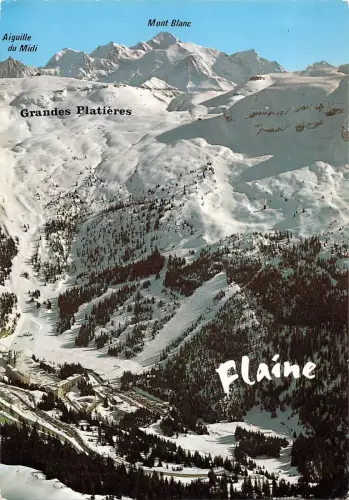 BT4256 Flaine et la chaine du mont Blanc Frankreich