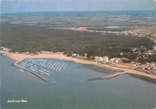 BR54162 Jard sur Mer le port et la plage de morpoigne france