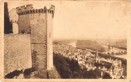 BF7536 chinon indre et loire le chateau france Frankreich